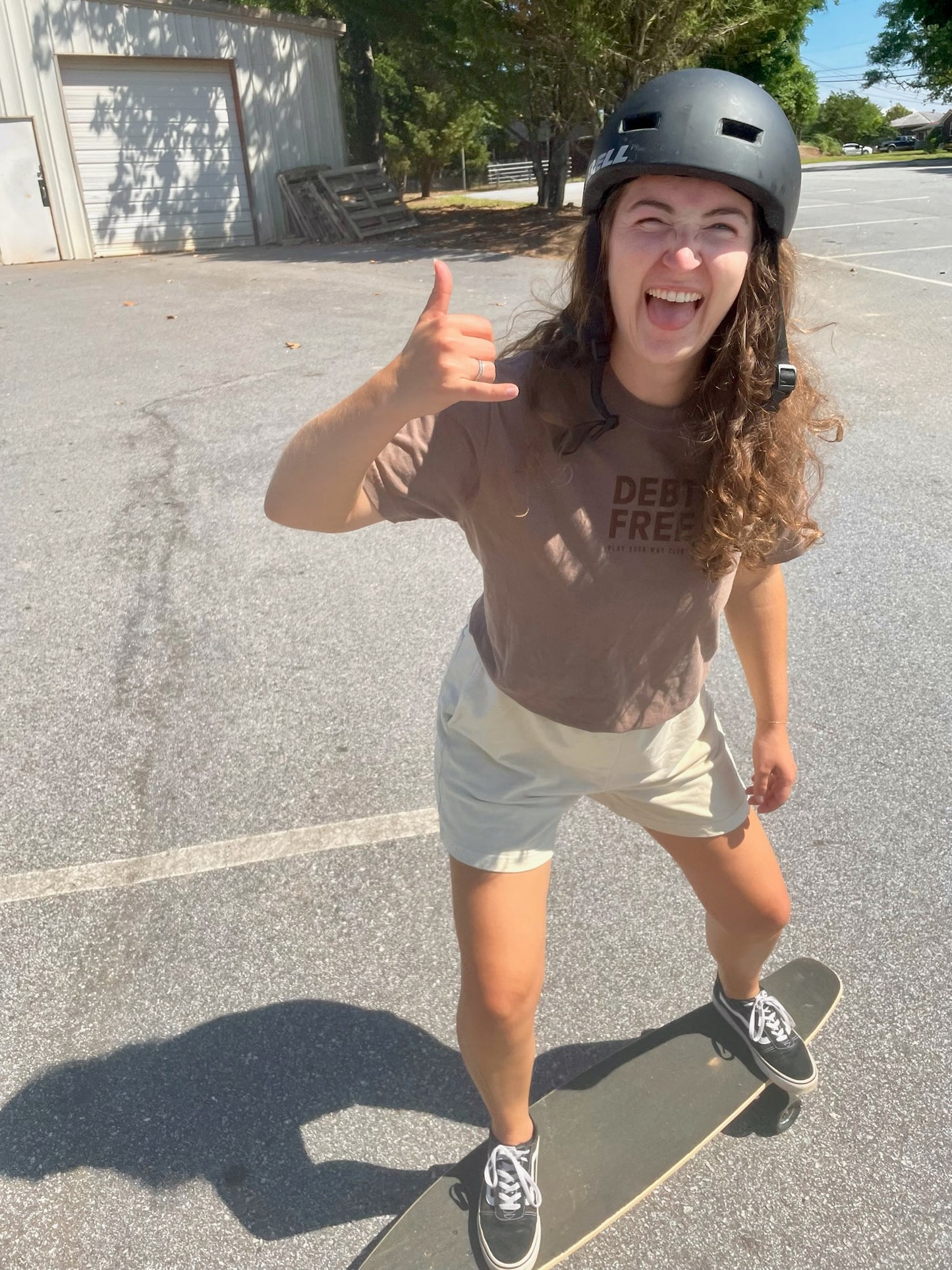 Debt Free Tee: Espresso