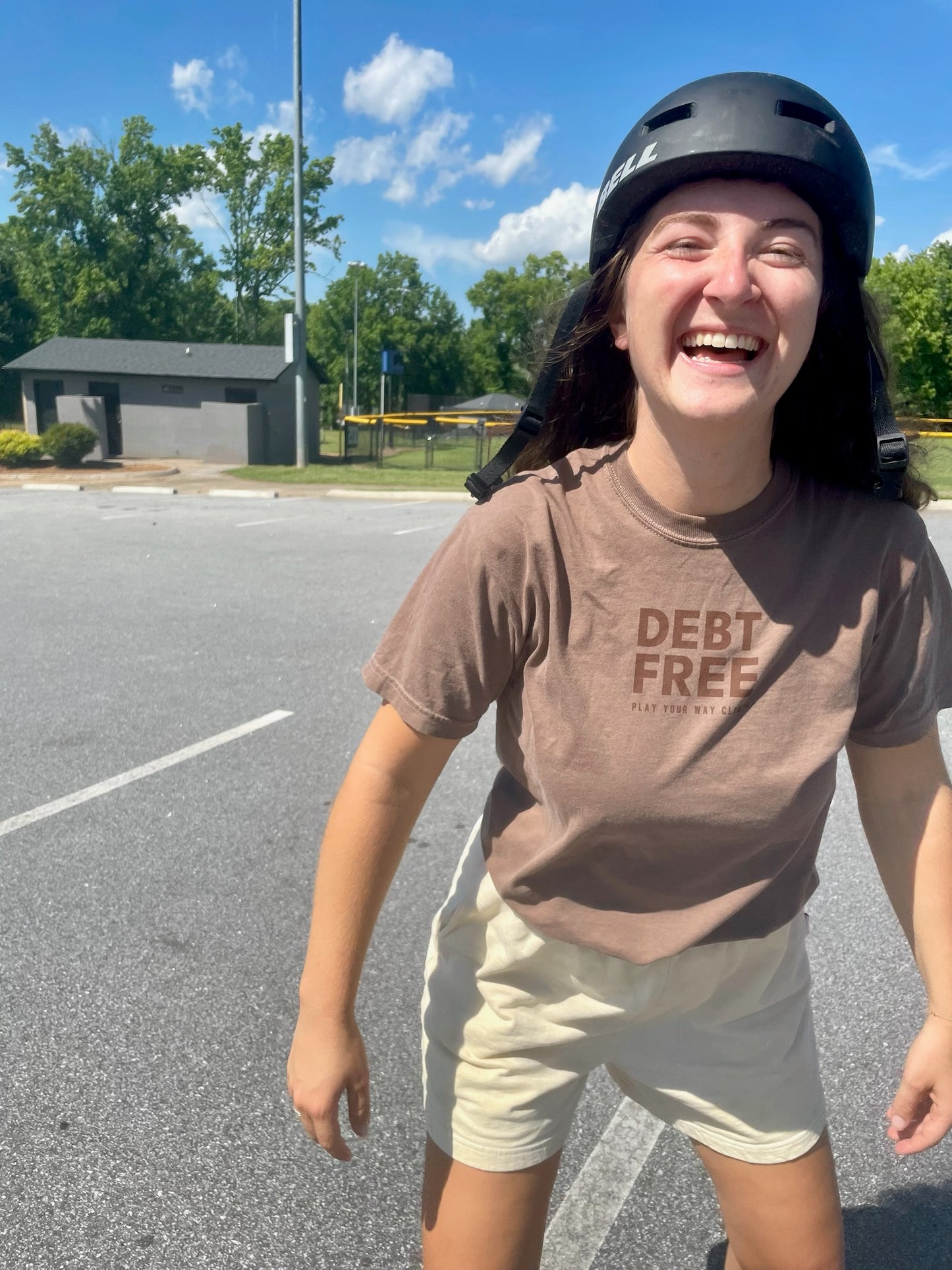 Debt Free Tee: Espresso