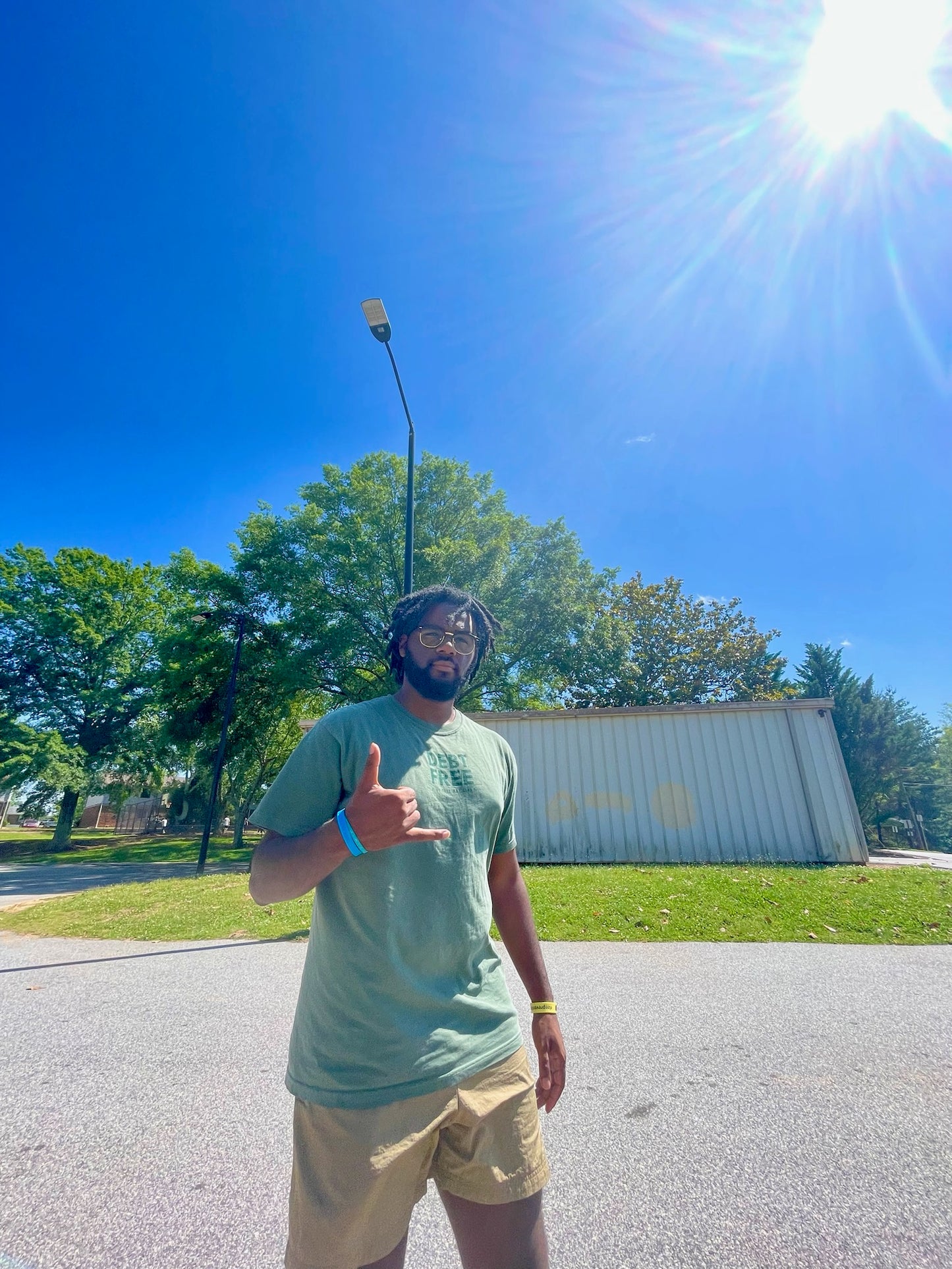 Debt Free Tee: Moss