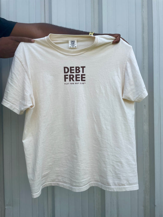 Debt Free Tee: Ivory