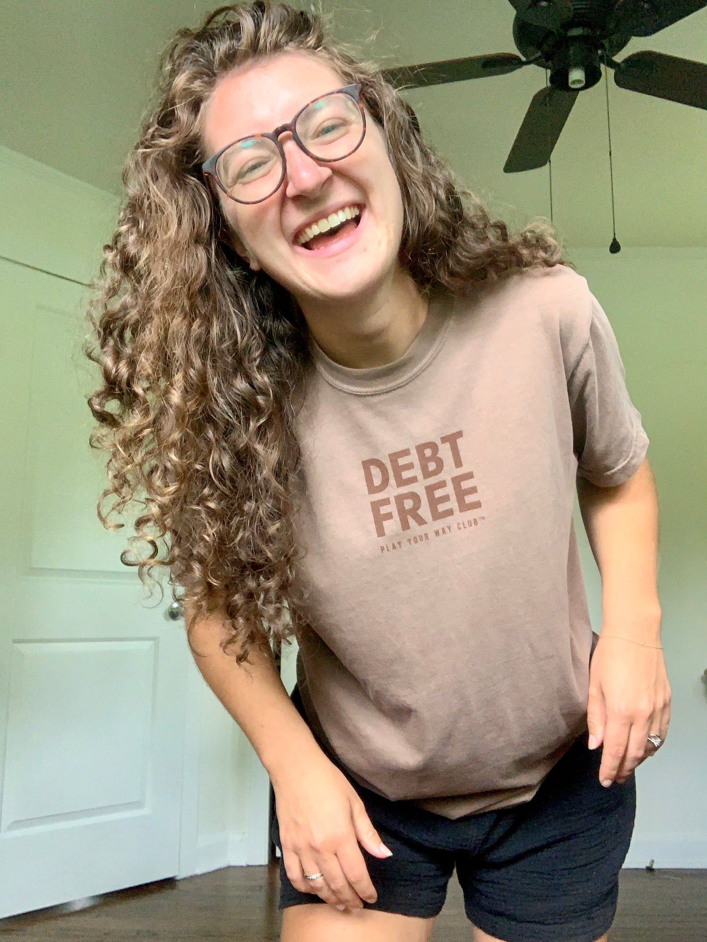 Debt Free Tee: Espresso