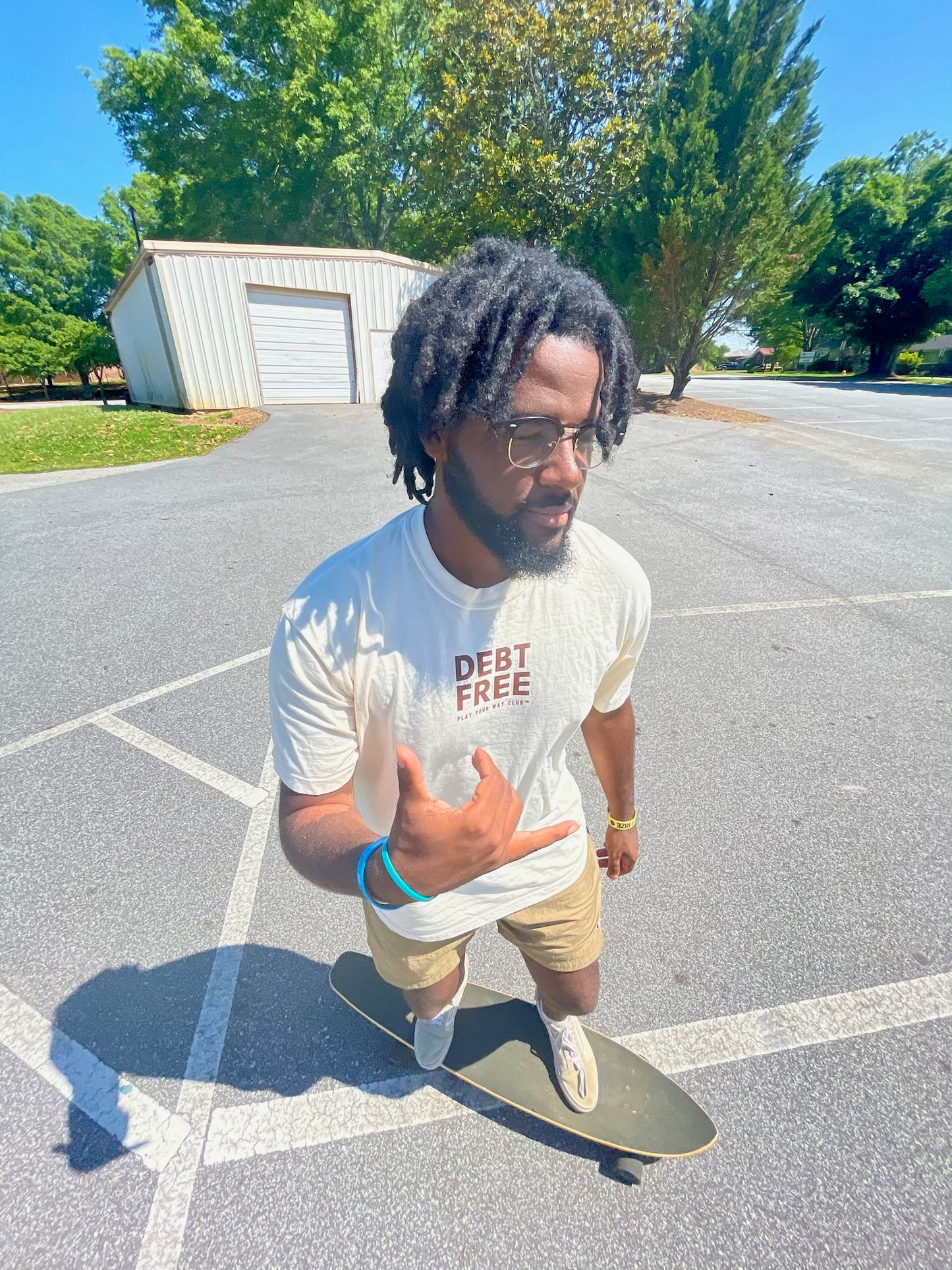Debt Free Tee: Ivory